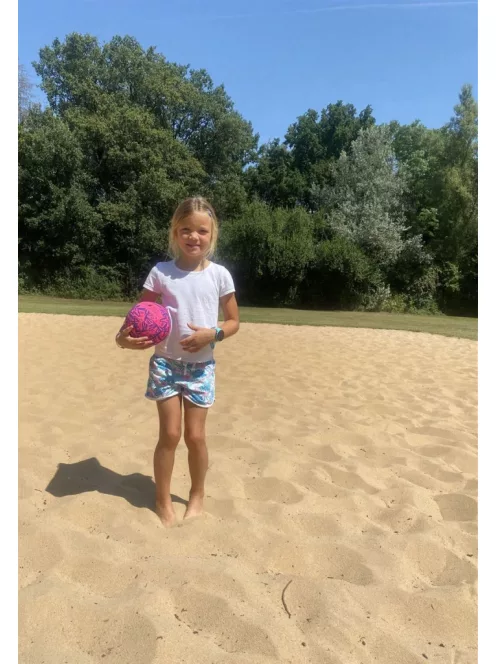 Rózsaszín neoprén strandlabda  15 cm-es Sunflex