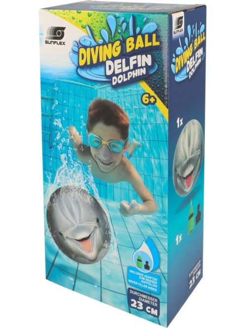 2 az 1-ben strand és merülő labda, delfin Sunflex