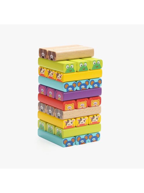 Állatos jenga torony TOPBRIGHT