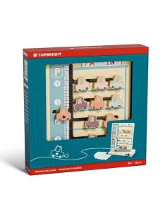   Parkolási feladványok fa logikai montessori játék TOPBRIGHT