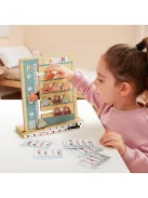 Parkolási feladványok fa logikai montessori játék TOPBRIGHT