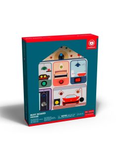   Montessori házikó tábla fényekkel és kapcsolókkal TOPBRIGHT