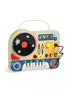   Montessori interaktív DJ pult játéktábla fényekkel és hangokkal TOPBRIGHT