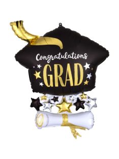   Arany Diploma - Congratulations Grad Super Shape Fólia Lufi Ballagásra