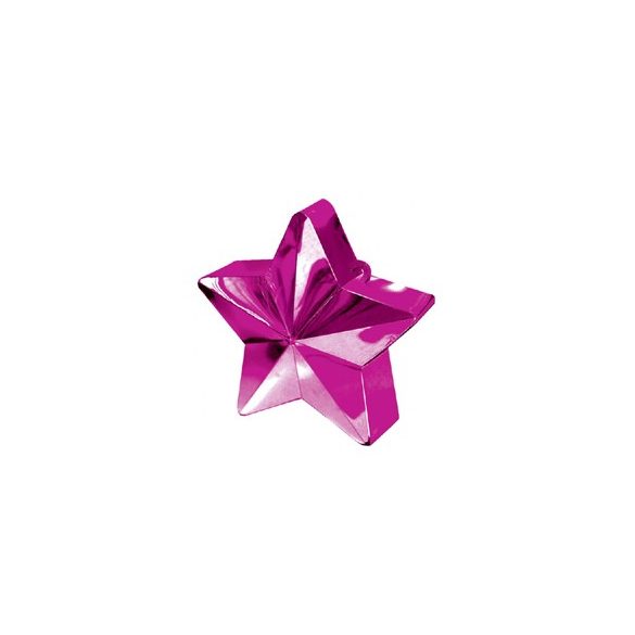 Magenta rózaszín csillag léggömbsúly