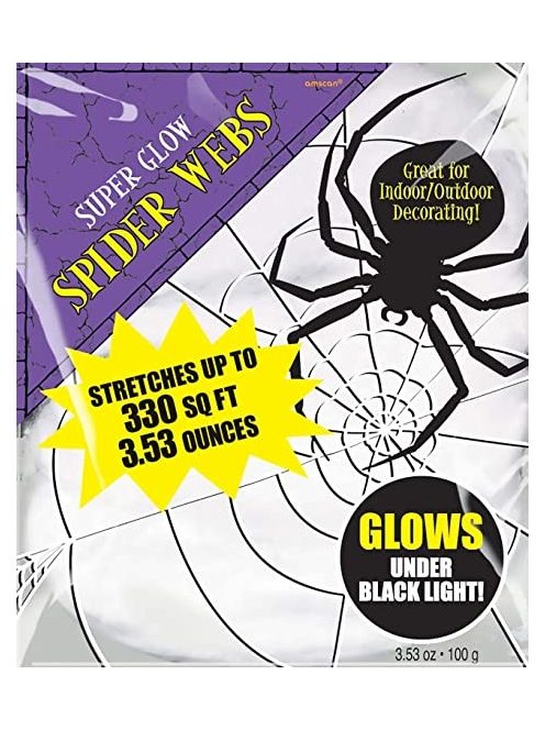 UV Fényben Világító Pókháló - 100 gramm
