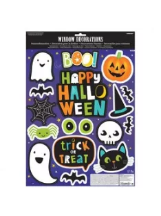 Aranyos Halloween Ikonos Ablakdekoráció