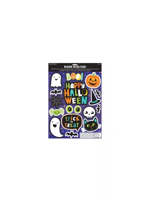 Aranyos Halloween Ikonos Ablakdekoráció