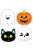 Halloween Karakterek Papír Maszk - 8 db