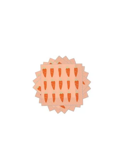 Húsvéti Répa Mintás Parti Szalvéta - 16 db