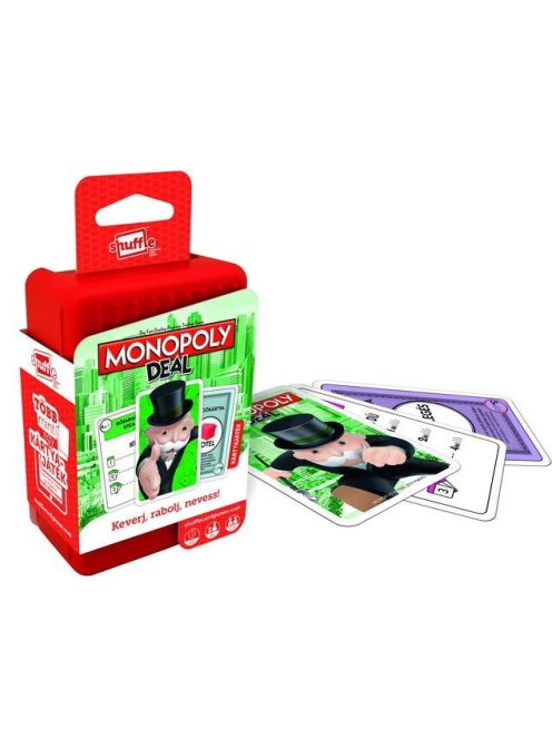 Shuffle - Monopoly Deal - Keverj, rabolj, nevess! - kártyajáték 