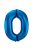 0-ás Shiny Blue Kék Számos Super Shape Fólia Lufi, 86 cm
