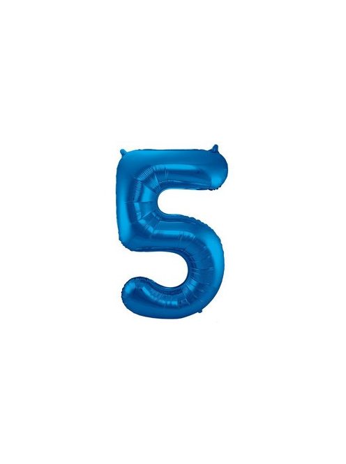 34 inch-es 5 Kék - Shiny Blue Számos Super Shape Fólia Lufi