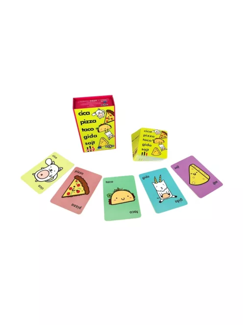 Cica, pizza, taco, gida, sajt - társasjáték