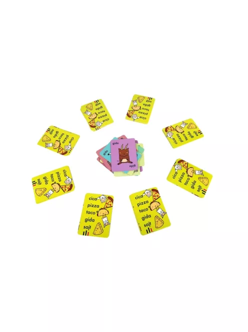 Cica, pizza, taco, gida, sajt - társasjáték