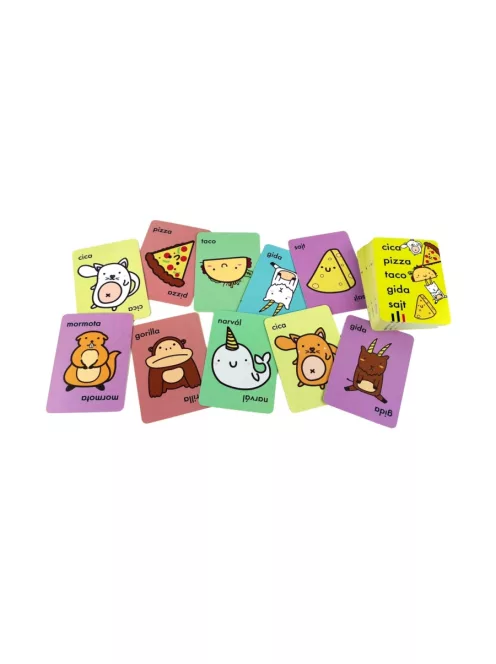 Cica, pizza, taco, gida, sajt - társasjáték