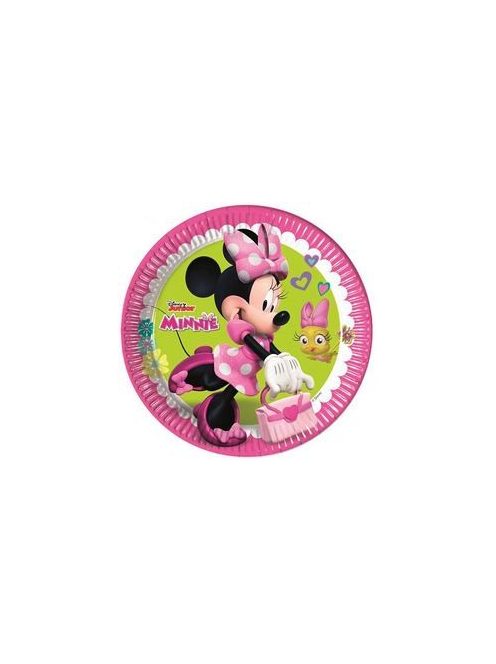 Minnie Egér Parti Tányér - 23 cm, 8 db-os