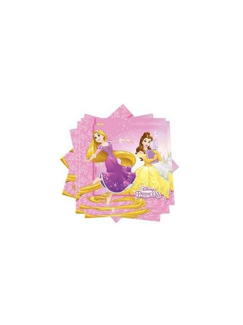 Hercegnők Disney - Princess Parti Szalvéta - 33 cm x 33 cm, 20 db-os