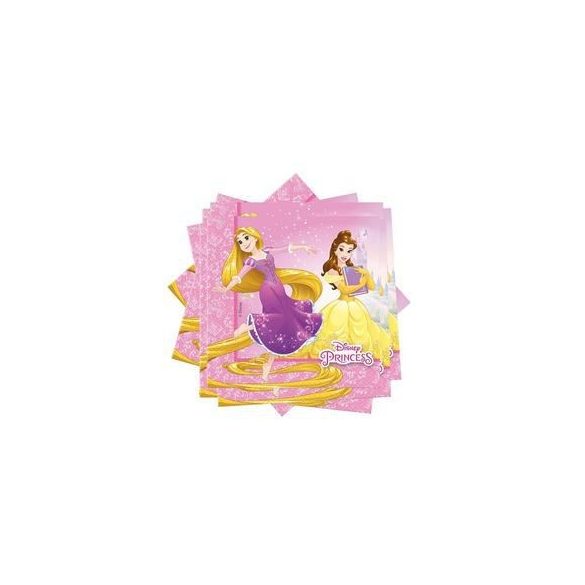 Hercegnők Disney - Princess Parti Szalvéta - 33 cm x 33 cm, 20 db-os