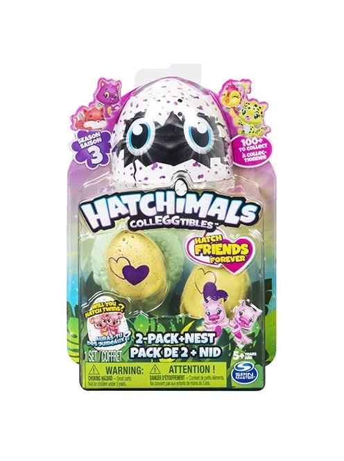 Hatchimals Colleggtibles meglepetés csomag 2 db-os Tojás fészekkel
