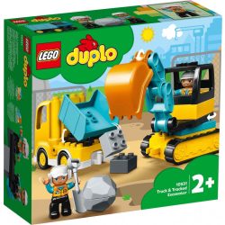   LEGO 10931 - DUPLO Town Teherautó és lánctalpas exkavátor