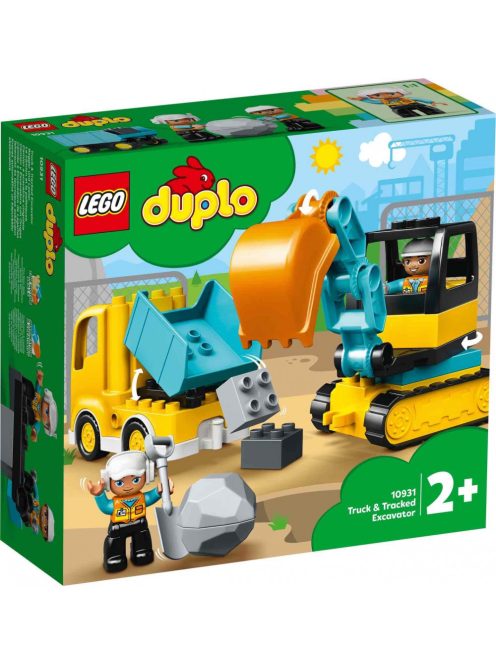 LEGO 10931 - DUPLO Town Teherautó és lánctalpas exkavátor