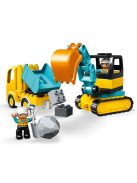 LEGO 10931 - DUPLO Town Teherautó és lánctalpas exkavátor