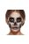 Csontváz Mintás Arc Tetoválás Halloween-ra