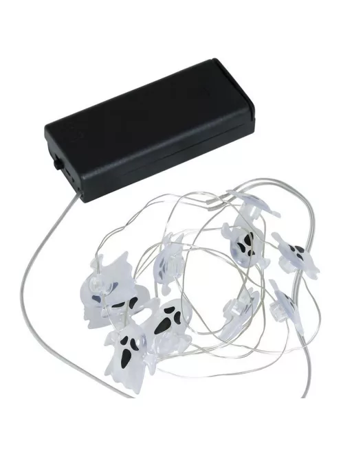 Szellem Formájú LED Fényfüzér Dekoráció, 120 cm-es