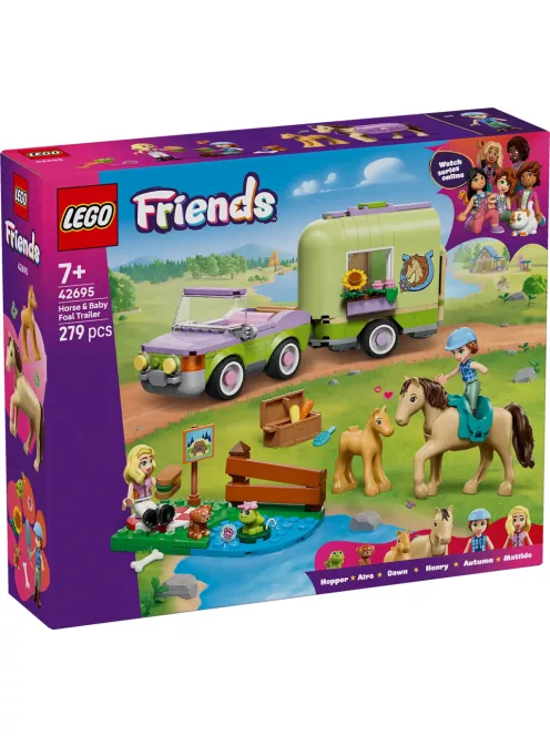  LEGO Friends 42695 Ló- és csikószállító utánfutó