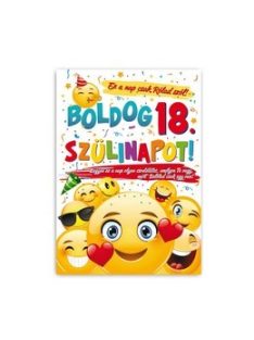 Boldog 18. Szülinapot! Smile Ajándék tábla