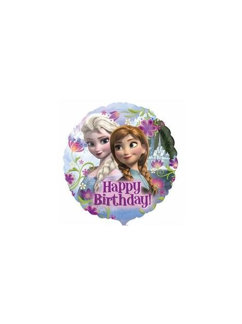 18 inch-es Happy Birthday Jégvarázs - Disney Frozen - Szülinapi Fólia Lufi