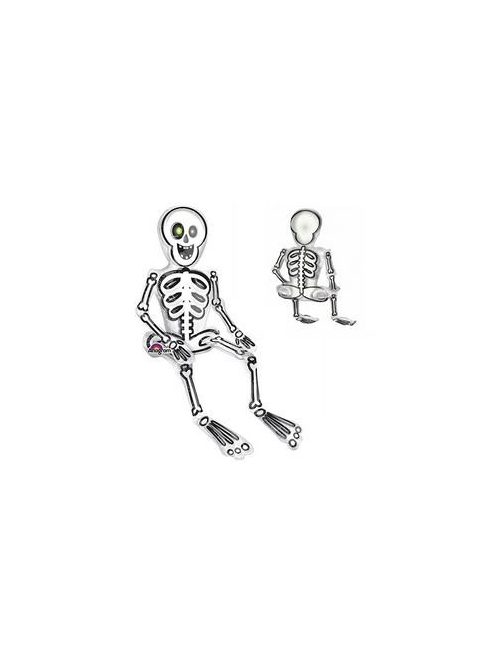 Ülő Csontváz Levegős Fólia Lufi Halloween-re, 66 cm