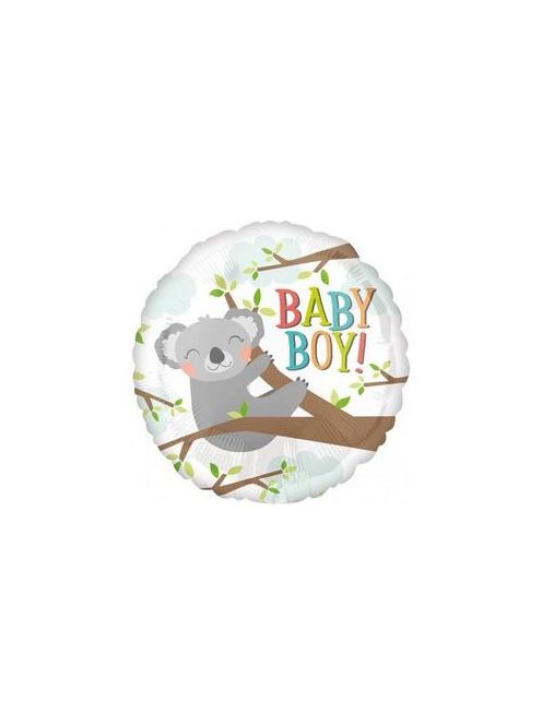 18 inch-es baby koala boy fólia lufi baba