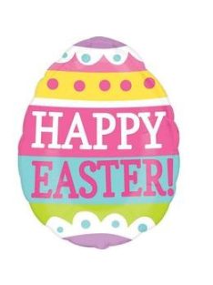 Springy easter egg shape fólia lufi