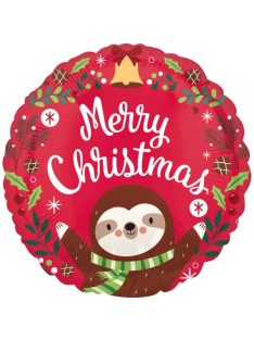 Lajhár - Sloth Christmas Héliumos Fólia Lufi