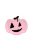 Rózsaszín Tök Formájú Parti Tányér Halloween-re - 25 cm, 6 db-os
