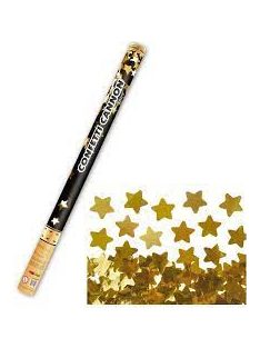 Arany Csillagokat Kilövő Konfetti Ágyú, 80 cm