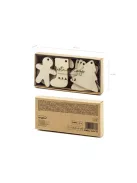 Karácsonyi Fa Ajándékkísérő Szett Zsinórral - 12 db-os