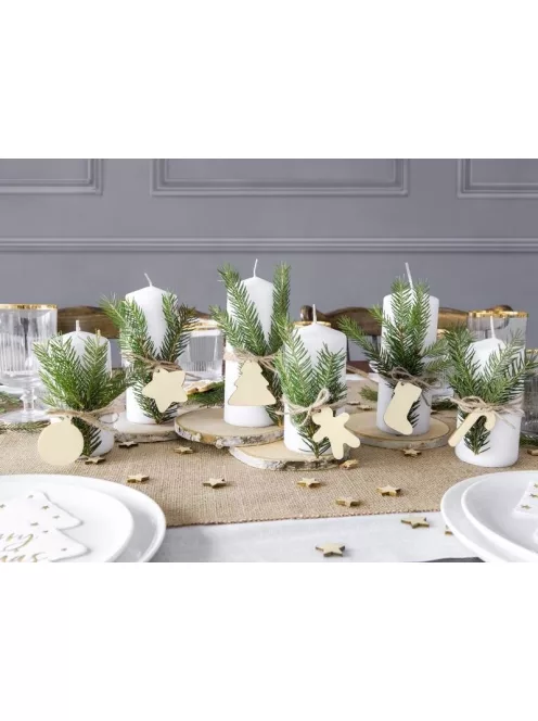 Karácsonyi Fa Ajándékkísérő Szett Zsinórral - 12 db-os