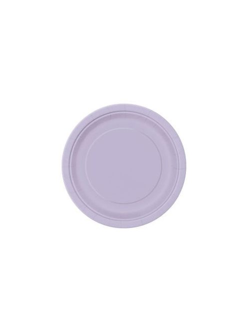 Lavender Papír Parti Tányér - 23 cm, 8 db-os