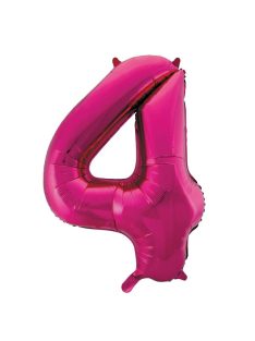   34 inch-es 4 Rózsaszín - Pink Számos Super Shape Fólia Lufi