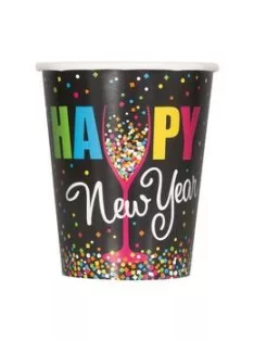 Happy New Year Szilveszteri Parti Pohár - 270 ml, 8 db-os