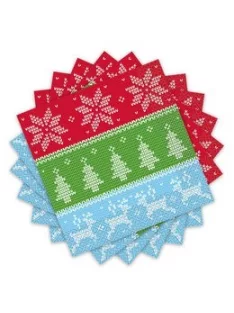 Csúnyapulcsi Karácsonyi Szalvéta - 33 x 33 cm, 16 db-os
