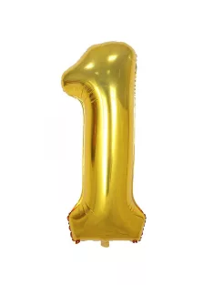 34 inch-es 1 Arany - Gold Számos Super Shape Fólia Lufi