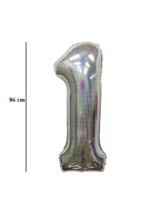    34 inch-es 1 Csillogó Ezüst  Számos Super Shape Fólia Lufi