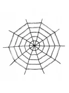 Fekete Hatalmas Pókháló Dekoráció Halloween-re 150 cm