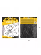 Fekete Hatalmas Pókháló Dekoráció Halloween-re 150 cm