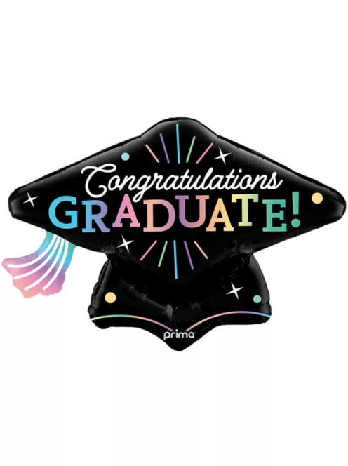 34 inch-es Congratulations Graduate Ballagási Fólia Lufi