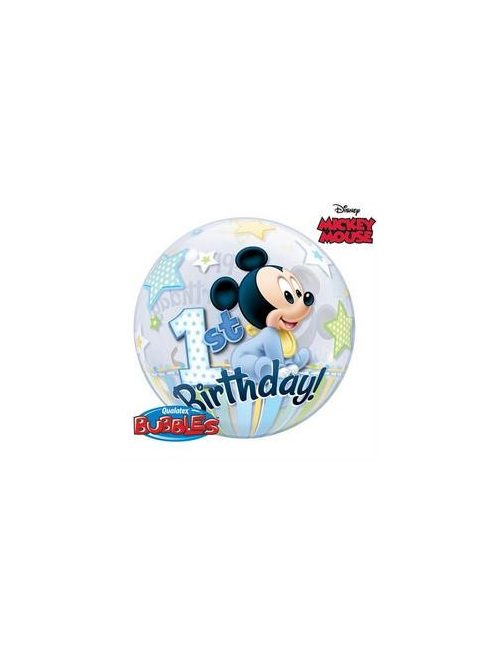 Disney Buborék Mickey Egér Léggömb - 1 éves